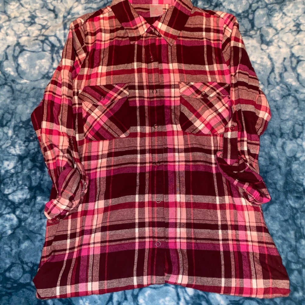Women’s Flannel Button Up Top